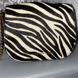 Zebra, calf hair bag.